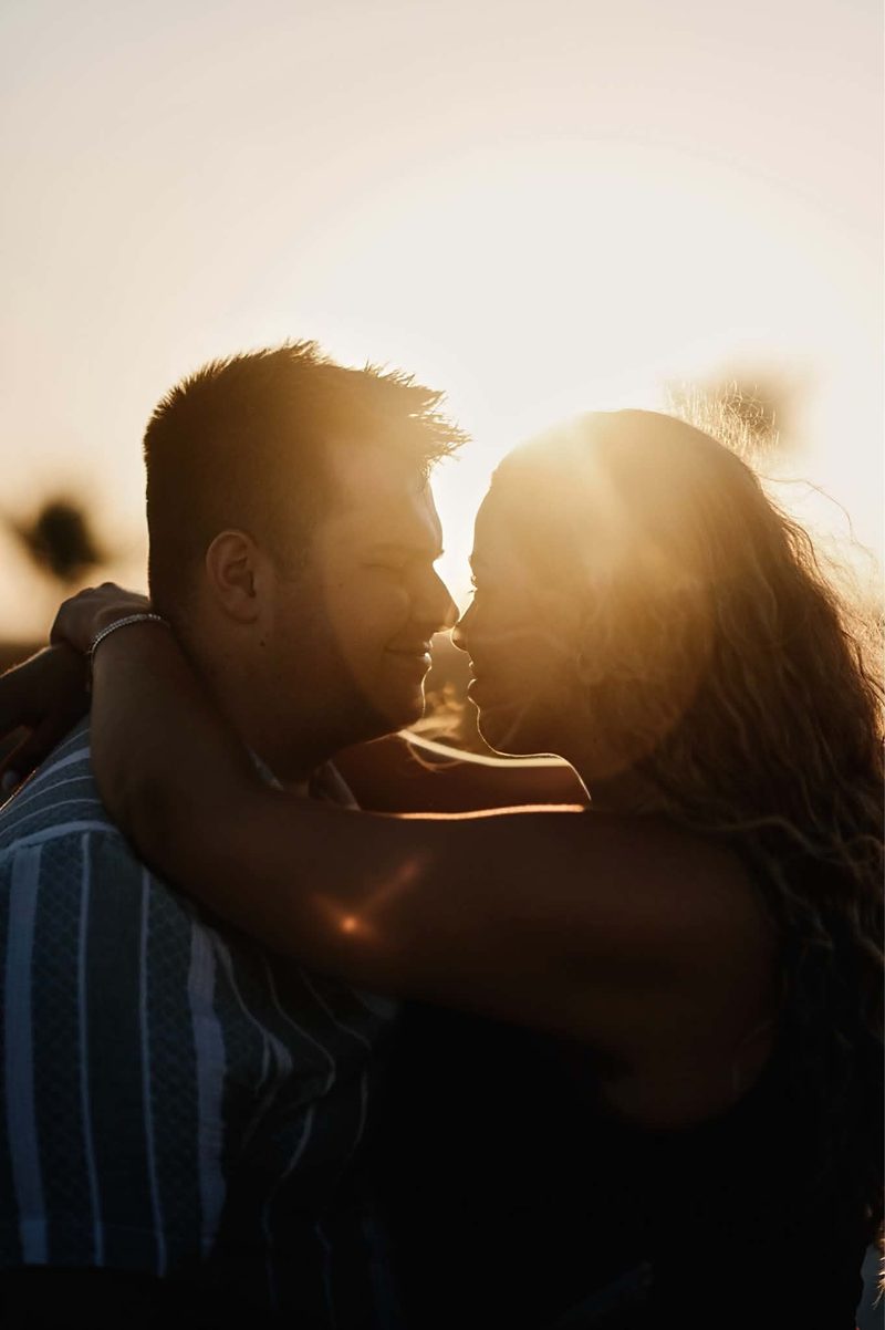 Liam and Andrea at golden hour